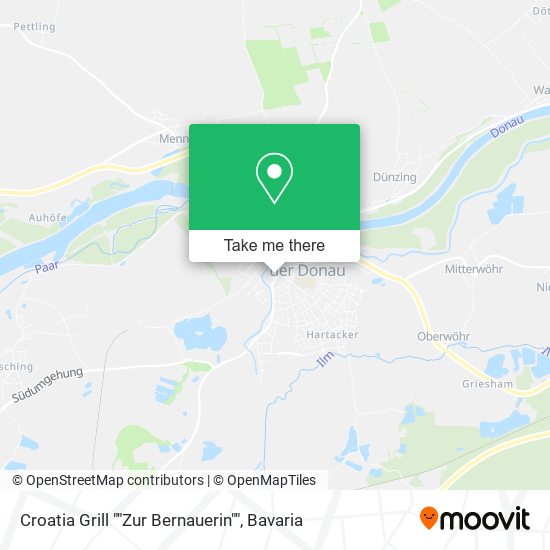 Croatia Grill ""Zur Bernauerin"" map