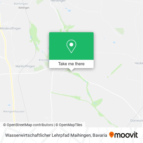 Wasserwirtschaftlicher Lehrpfad Maihingen map