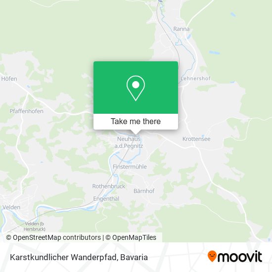 Karstkundlicher Wanderpfad map