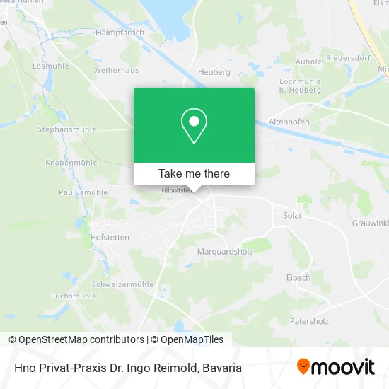 Карта Hno Privat-Praxis Dr. Ingo Reimold