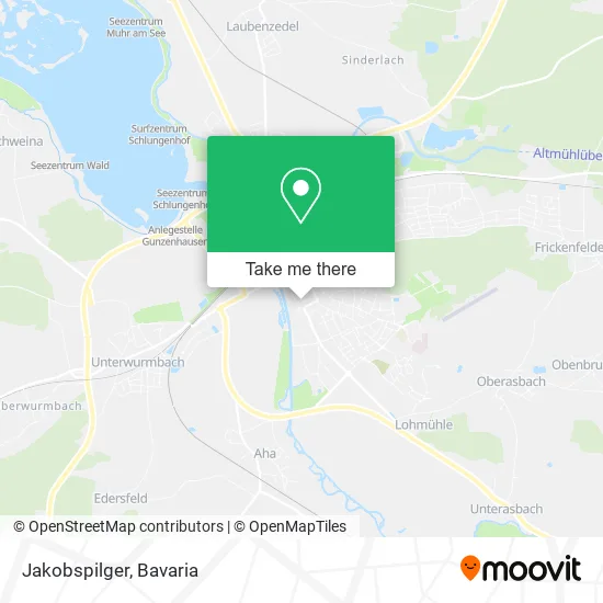 Карта Jakobspilger