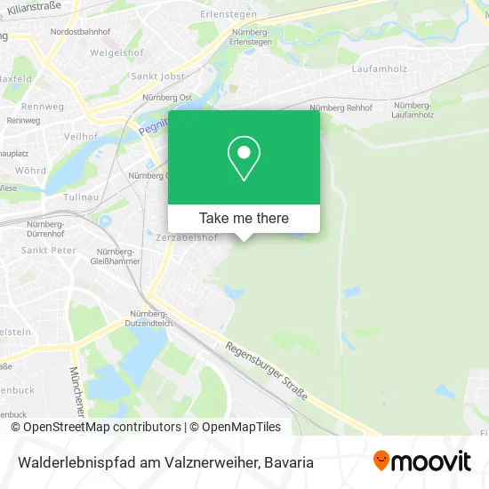 Карта Walderlebnispfad am Valznerweiher