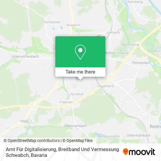 Карта Amt Für Digitalisierung, Breitband Und Vermessung Schwabch
