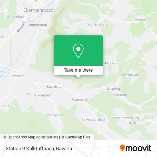 Station 9 Kalktuffbach map