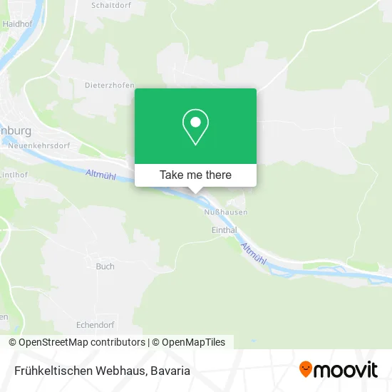 Карта Frühkeltischen Webhaus