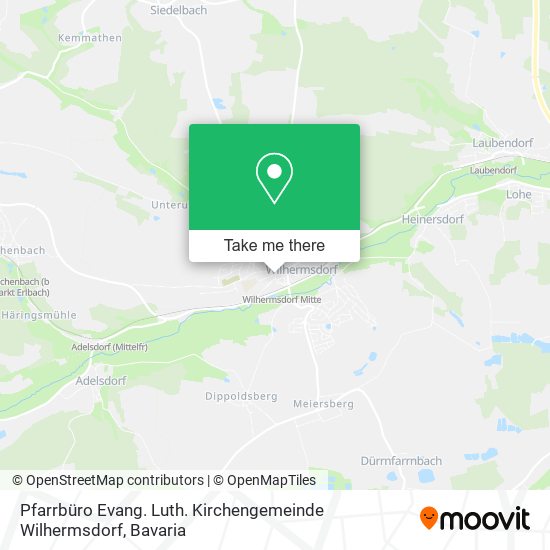 Pfarrbüro Evang. Luth. Kirchengemeinde Wilhermsdorf map