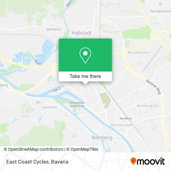Карта East Coast Cycles