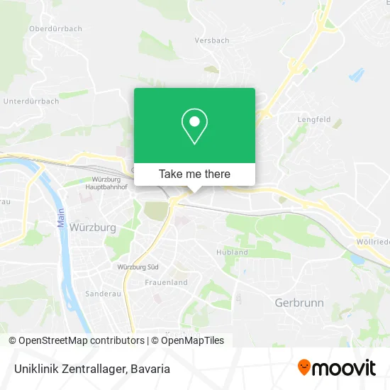 Карта Uniklinik Zentrallager