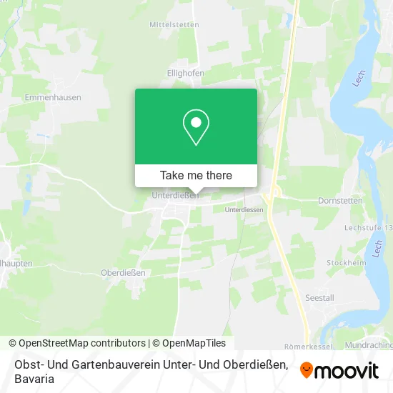 Карта Obst- Und Gartenbauverein Unter- Und Oberdießen