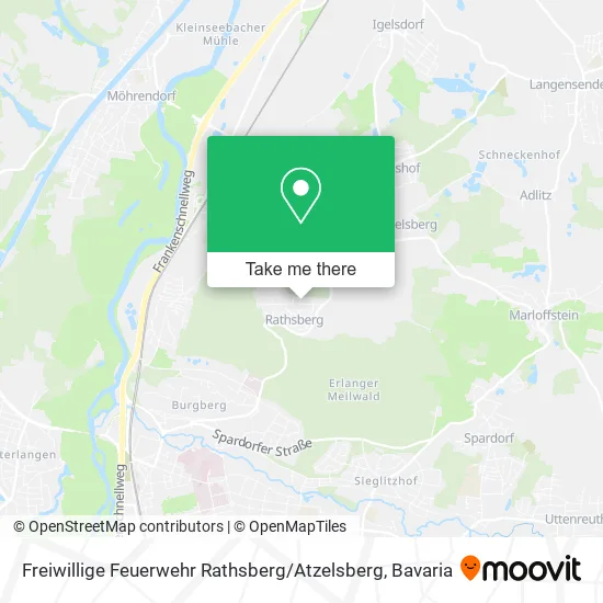 Карта Freiwillige Feuerwehr Rathsberg / Atzelsberg