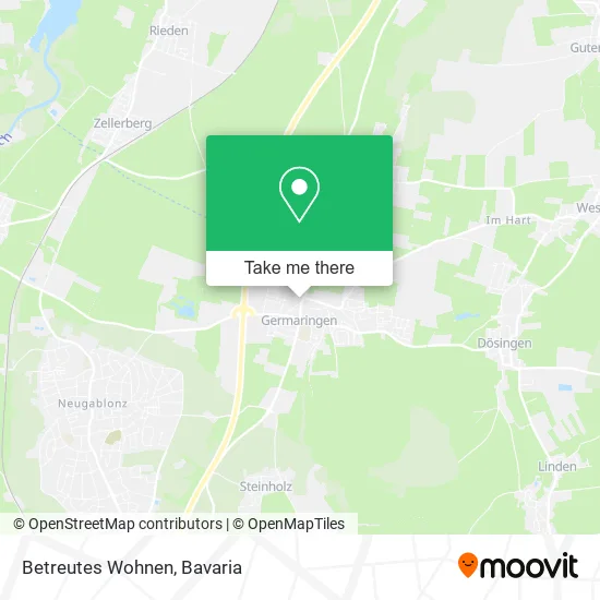 Карта Betreutes Wohnen