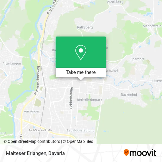 Карта Malteser Erlangen