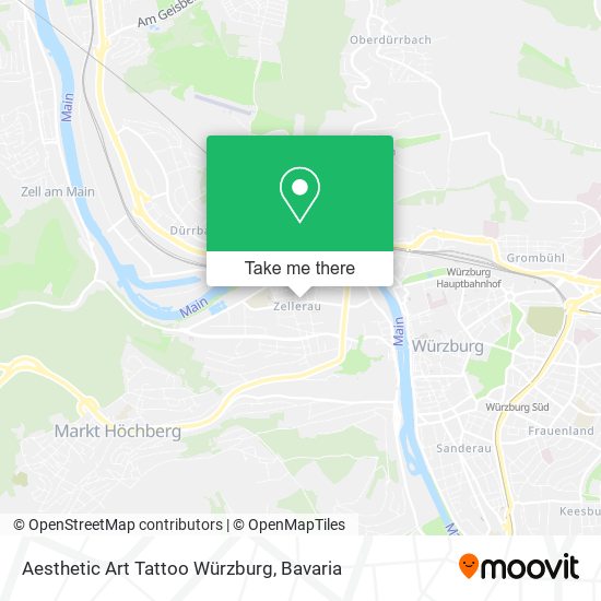 Aesthetic Art Tattoo Würzburg map