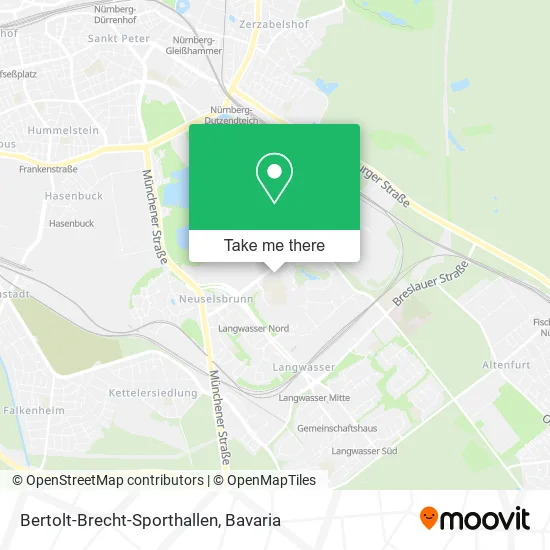 Карта Bertolt-Brecht-Sporthallen