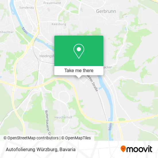 Карта Autofolierung Würzburg