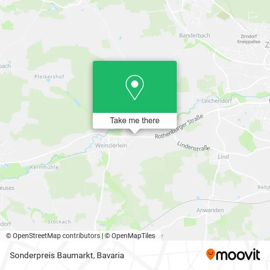 Карта Sonderpreis Baumarkt