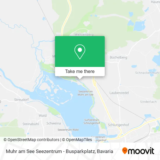Карта Muhr am See Seezentrum - Busparkplatz