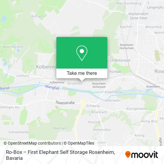 Ro-Box – First Elephant Self Storage Rosenheim map