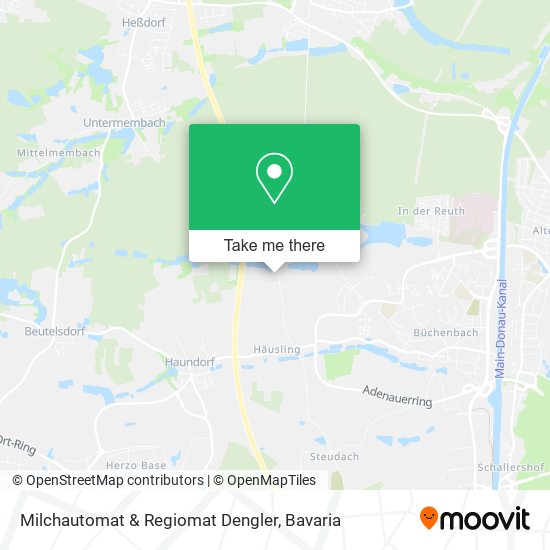 Milchautomat & Regiomat Dengler map