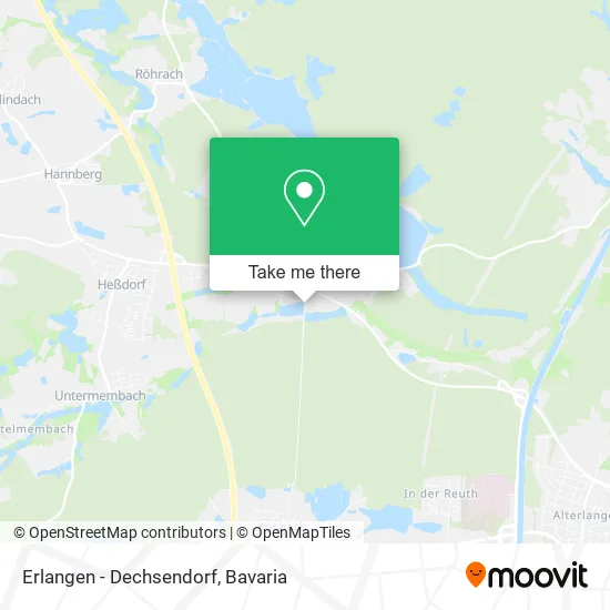 Карта Erlangen - Dechsendorf