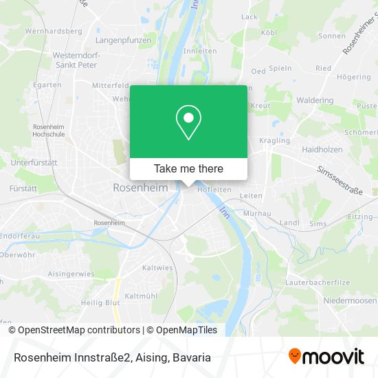 Rosenheim Innstraße2, Aising map
