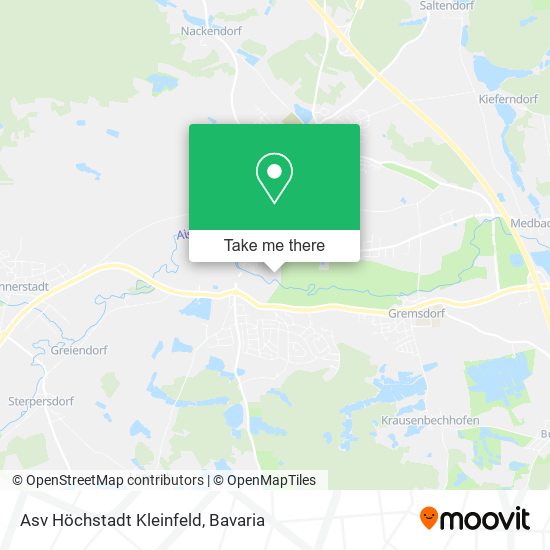 Asv Höchstadt Kleinfeld map
