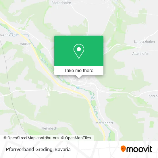 Карта Pfarrverband Greding