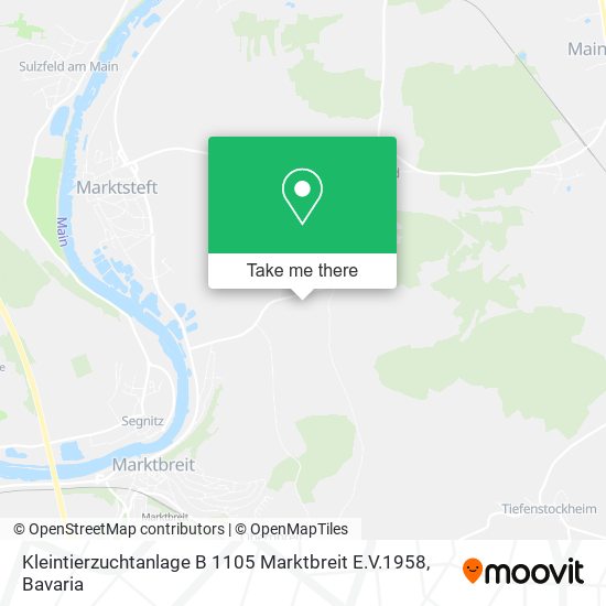 Kleintierzuchtanlage B 1105 Marktbreit E.V.1958 map
