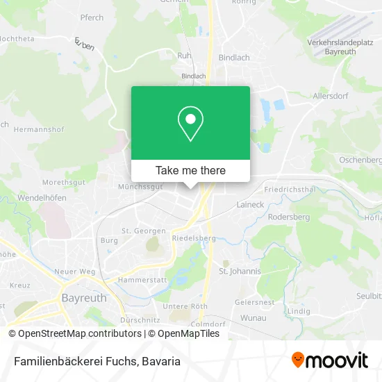 Карта Familienbäckerei Fuchs