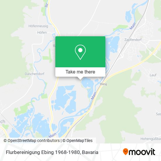 Flurbereinigung Ebing 1968-1980 map