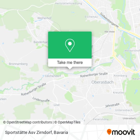 Sportstätte Asv Zirndorf map