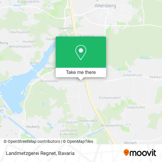 Карта Landmetzgerei Regnet