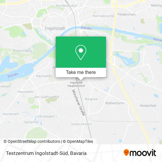 Карта Testzentrum Ingolstadt-Süd