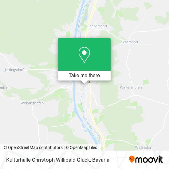 Kulturhalle Christoph Willibald Gluck map