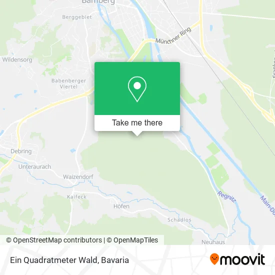Карта Ein Quadratmeter Wald