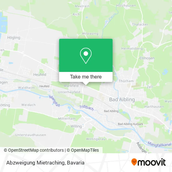 Карта Abzweigung Mietraching