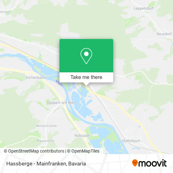 Карта Hassberge - Mainfranken