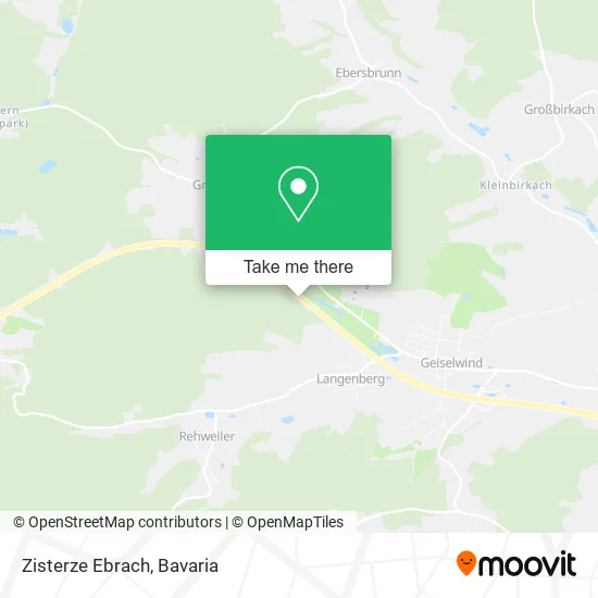Карта Zisterze Ebrach