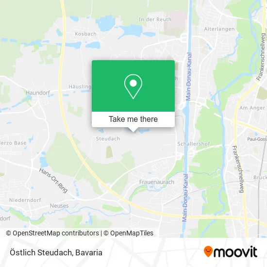 Карта Östlich Steudach