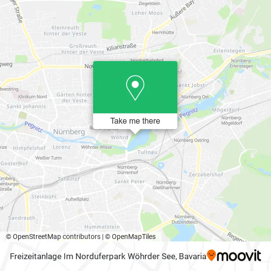 Карта Freizeitanlage Im Norduferpark Wöhrder See