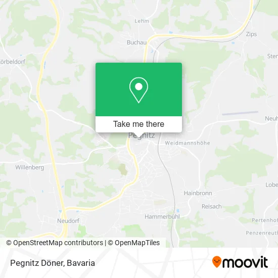 Карта Pegnitz Döner