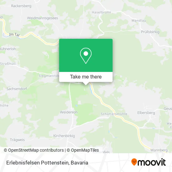 Карта Erlebnisfelsen Pottenstein