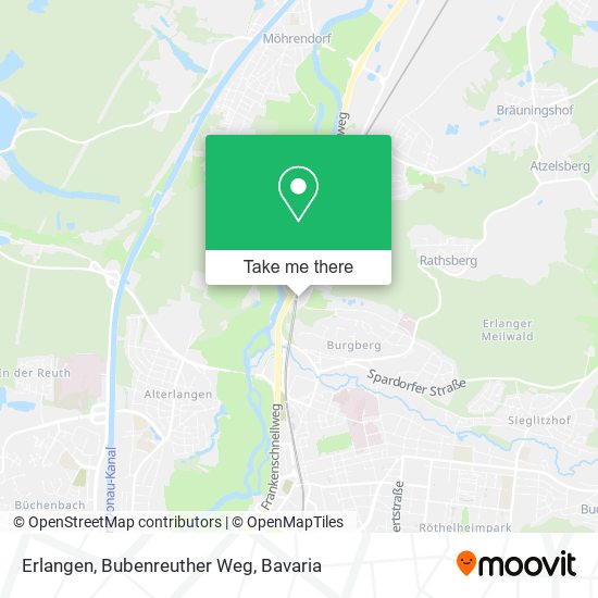 Erlangen, Bubenreuther Weg map