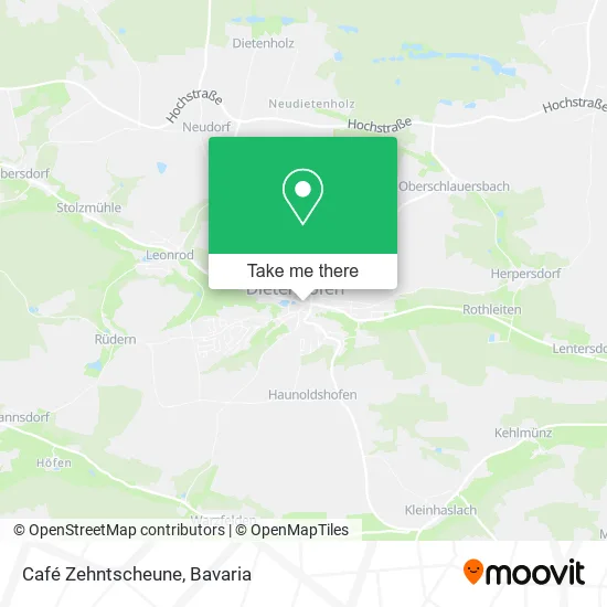 Карта Café Zehntscheune