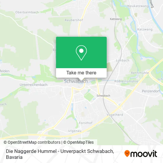 Карта Die Naggerde Hummel - Unverpackt Schwabach