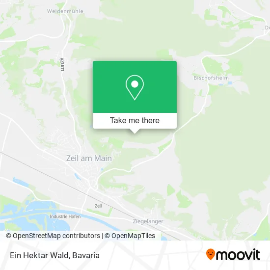 Карта Ein Hektar Wald