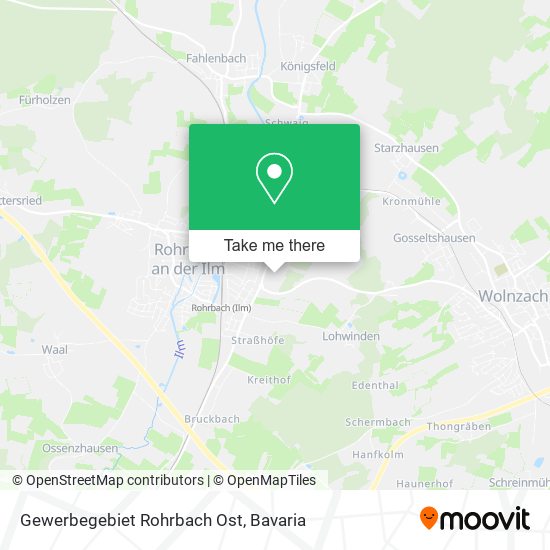 Gewerbegebiet Rohrbach Ost map