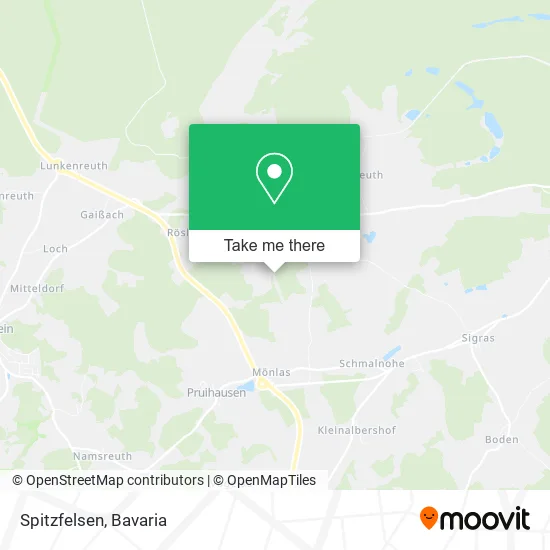 Spitzfelsen map