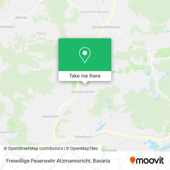 Карта Freiwillige Feuerwehr Atzmannsricht