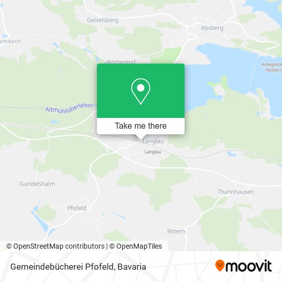 Gemeindebücherei Pfofeld map